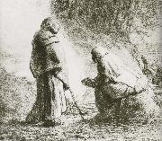 Two shepherden Jean Francois Millet